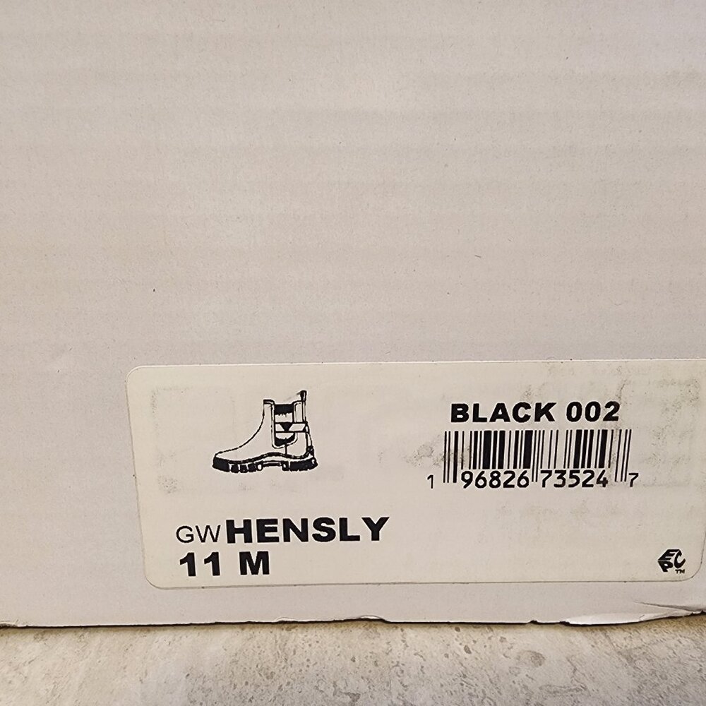 GUESS Womens Hensly Lug Sole Black- Faux Leather- Polyureth 11M - A002 - Picture 8 of 9